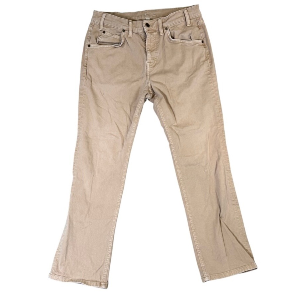 Tecovas Austin Mens Straight Leg Jeans Tan Khaki 33x30 Denim Pants